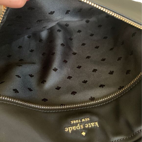 Kate Spade Chelsea Black Nylon Laptop Case Crossbody Gold Hardware - Picture 5 of 12